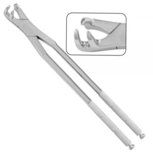 Upper Left Three Prong Root Molar Equine Dental Extraction Forceps 12″