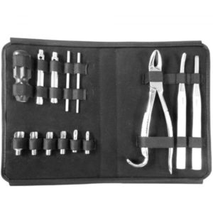 Burgess Wolf Tooth Elevator 14 Piece Kit with Zipper Closure Case